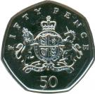50 Pence - Elizabeth II (4th portrait; Christopher Ironside)