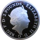 2 Pounds - Elizabeth II (5th portrait; 1 oz Fine Silver)