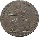 ½ Penny (Lothian - Leith)