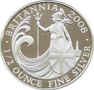 1 Pound - Elizabeth II (4th portrait; 1/2 oz Fine Silver)