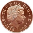 5 Pounds - Elizabeth II (Millennium; Gold Proof)