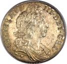 ½ Crown - William III (1st bust)