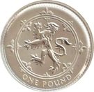 1 Pound - Elizabeth II (Scottish Lion; Silver Proof)