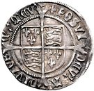 1 Groat - Henry VIII (2nd coinage; Laker bust D)