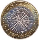 2 Pounds - Elizabeth II (4th portrait; Gunpowder Plot)