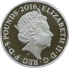 5 Pounds - Elizabeth II (Battle of Jutland; Silver Proof)