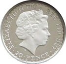20 Pence - Elizabeth II (4th portrait; 1/10 oz Fine Silver)