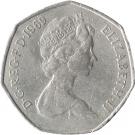 50 New Pence - Elizabeth II (2nd portrait)