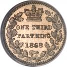 ⅓ Farthing - Victoria (2nd portrait)
