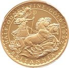 50 Pounds - Elizabeth II (3rd portrait; 1/2 oz Fine Gold)