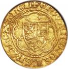 ¼ Noble - Edward III (Treaty coinage; London mint)