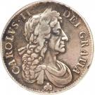 1 Crown - Charles II (4th portrait; Guinea mint)