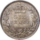 6 Pence - Victoria (2nd portrait)