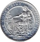 2 Pounds - Elizabeth II (4th portrait; 1 oz Fine Silver)