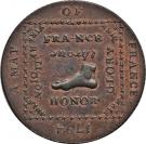 ½ Penny (Middlesex - Map of France)