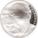 5 Pounds - Elizabeth II (Winston Churchill; Silver Proof)