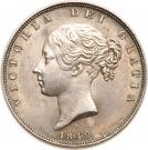 ½ Crown - Victoria (1st portrait; 1st type)