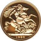 1 Sovereign - Elizabeth II (3rd portrait; Gold Proof)