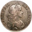 1 Crown - Charles II (2nd portrait; Guinea mint)