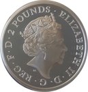 2 Pounds - Elizabeth II (5th portrait; 1 oz Fine Silver)