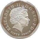50 Pence - Elizabeth II (Commonwealth Games; Silver Piedfort)