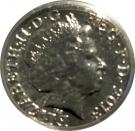 1 Pound - Elizabeth II (Royal Shield; Silver)