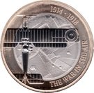 2 Pounds - Elizabeth II (5th Portrait; WWI Aviation)