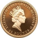 25 Pounds - Elizabeth II (3rd portrait; 1/4 oz Fine Gold)