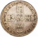 1 Crown - William III (3rd bust; 1st harp)