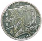 2 Pounds - Elizabeth II (4th portrait; 1 oz Fine Silver)