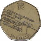 50 Pence - Elizabeth II (4th portrait; Rowing)