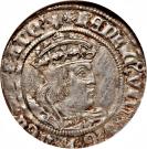 1 Groat - Henry VIII (2nd coinage; Laker bust B)