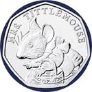 50 Pence - Elizabeth II (5th portrait; Mrs. Tittlemouse)