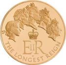 10 Pounds - Elizabeth II (Longest Reign; Gold Proof)