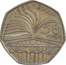 50 Pence - Elizabeth II (4th portrait; Public Libraries)