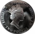 2 Pounds - Elizabeth II (UEFA Euro 1996; Silver Proof)