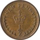 ½ New Penny - Elizabeth II (2nd portrait)