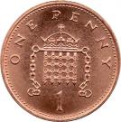 1 Penny - Elizabeth II (4th portrait; non-magnetic)