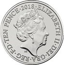 10 Pence - Elizabeth II (5th portrait; E -  English Breakfast)