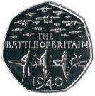50 Pence - Elizabeth II (4th portrait; Battle of Britain)