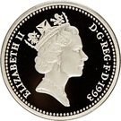 1 Pound - Elizabeth II (Royal Arms; Silver Piedfort)