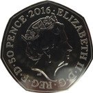 50 Pence - Elizabeth II (5th portrait; Squirrel Nutkin)