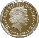 50 Pence - Elizabeth II (WWF; Silver Proof)