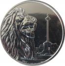 100 Pounds - Elizabeth II (2 oz Fine Silver; Trafalgar Square)