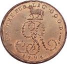 ½ Penny (Sussex - Frant / G. Ring)