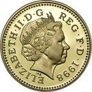 1 Pound - Elizabeth II (4th portrait; Royal Arms)