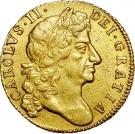 1 Guinea - Charles II (4th bust)