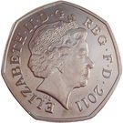 50 Pence - Elizabeth II (Modern Pentathlon; Silver)