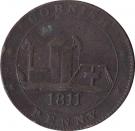 1 Penny (Cornwall - For The Accomodation Of The County)