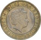 2 Pounds - Elizabeth II (4th portrait; Charles Darwin)